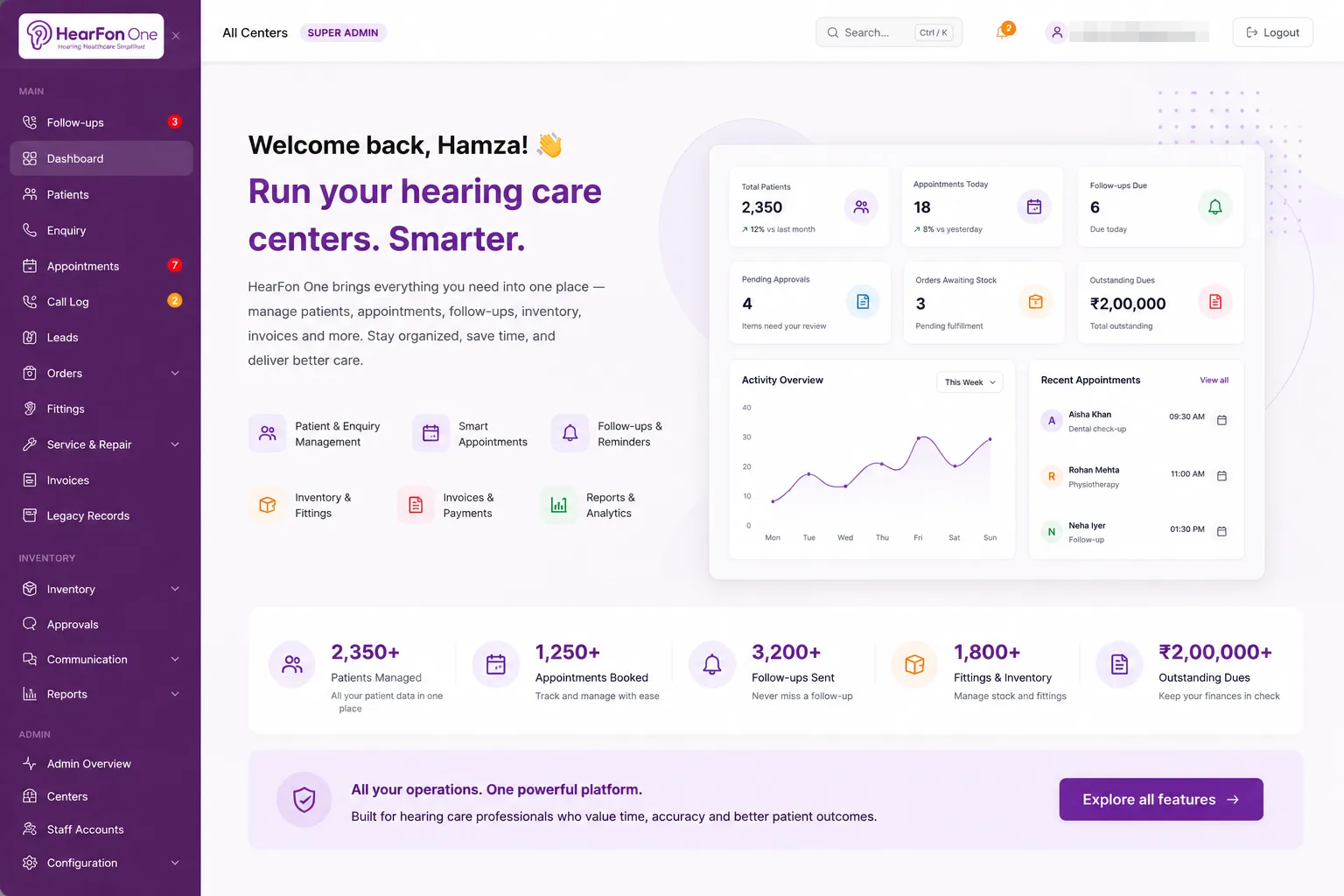 Hearfon Systems screenshot